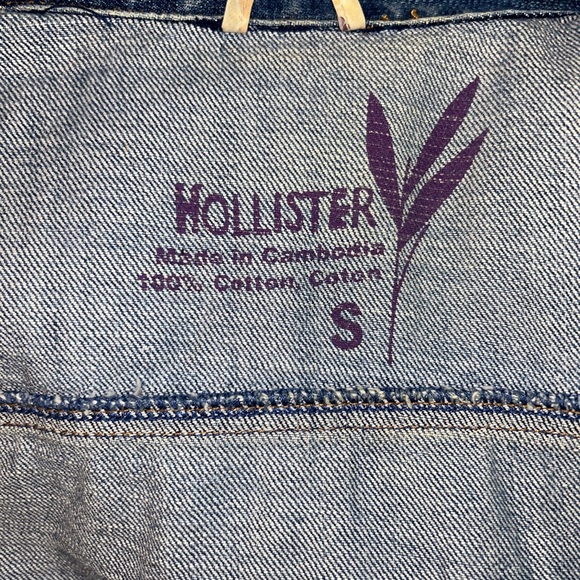 Vintage Hollister Denim Jean Jacket S - Picture 5 of 6